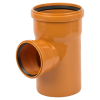 VALFEX Тройник ПП для наруж. канализации D160/110x87.5° (оранж.)