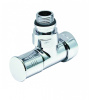 SMART Вентиль угловой с колпаком для п/c, 3/4" х 1/2", Вн. / Нар., латунь