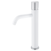 BOHEME Смеситель для умывальника STICK WHITE TOUCH CHROME 122-WCR.2 (белый глянец)