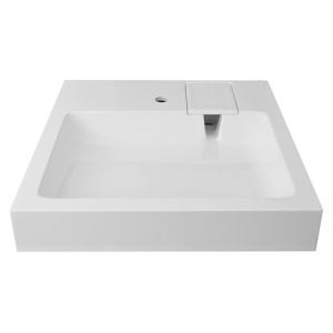 AZARIO Раковина накладная SLIM NEW, 600х600х100мм.