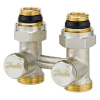 DANFOSS Узел нижн. подключения рад. RLV-KS, прямой 3/4" Нар. / Нар., с переходниками 1/2"