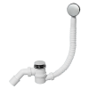 MCALPINE Слив-перелив для ванны MRB11-WH, L=330-700мм. (белый)