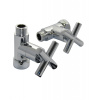 SMART Вентиль прямой крест для п/c, 3/4" х 1/2", Вн. / Нар., пара, латунь