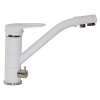 MIXLINE Смеситель для кухни 40к ML-GS05 (331) белый с вых. для питьевого фильтра