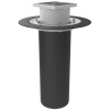 TERMOCLIP Кровельная воронка ВФ-ТО 110х450мм., с обж. фланцем и трапом и оп. кольцом