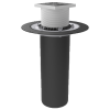 TERMOCLIP Кровельная воронка ВФ-ТД2 160х450мм., с обж. фланцем и трапом