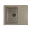 MIXLINE Мойка ML-GM26 с крылом, серая (310), 470*580*190мм