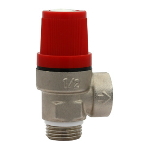 VIEIR Клапан предохранительный 1/2"х1/2", Вн. / Нар., 3 бар (красный)