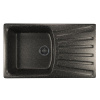 MIXLINE Мойка ML-GM20 с крылом, черная (308), 480*830*190мм