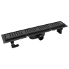VIEIR Душевой трап DL70P-C с сухим затвором-700 мм. (черный)
