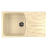 MIXLINE Мойка ML-GM20 с крылом, бежевая (328), 480*830*190мм
