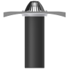 TERMOCLIP Кровельная воронка ВФ-Ф 110х450мм., с обж. фланцем и ПВХ фартуком