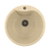 MIXLINE Мойкa ML-GM12 круглая, бежевая (328), 480мм (глуб. чаши 210)