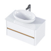 MARKA ONE Тумба Monro 80П 2я White ПРОДАТЬ  + арт. заменабрака002