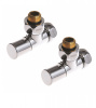 SMART Вентиль угловой с колпаком для п/c, 3/4" х 1/2", Вн. / Нар., пара, латунь