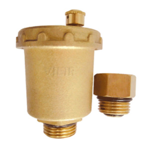 VIEIR Воздухоотводчик PF503 автоматический прямой 1/2"х3/8" Нар., с обр. клапаном, латунь