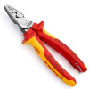 KNIPEX Инструмент для обжима контактных гильз, со страховочным креплением, L=180 мм.