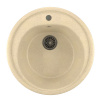 MIXLINE Мойкa ML-GM11 круглая, бежевая (328), 500мм (глуб. чаши 180)