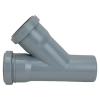 VALFEX Тройник ПП для внутр. канализации D50/50x45° (серый)