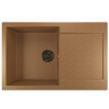 MIXLINE Мойка ML-GM31 с крылом, терракотовая (307), 495*770*190мм