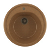 MIXLINE Мойкa ML-GM11 круглая, терракотовая (307), 500мм (глуб. чаши 180)