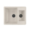 MIXLINE Мойка ML-GM21 двухчашевая, белая (331), 485*600*190мм