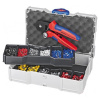 KNIPEX Набор кабельных наконечников с инструментом для опрессовки 265x170x67 мм.