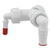 ALCAPLAST Колено с двумя штуцерами G1"/8-16, 17-23 с обратныйм клапаном