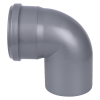 СИНИКОН Отвод ПП D110x87° (серый)