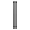 POINT Электрический полотенцесушитель Фрея PN20722B П2 140x1200 (диммер слева, черный)