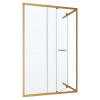 VEGAS GLASS Дверь душевая ZP Inside 150 03 Moru, 1500х1200мм.(профиль золото матовое, стекло Мору)