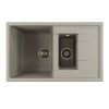 MIXLINE Мойка ML-GM22 двухчашевая с крылом, графит (342), 495*770*195мм