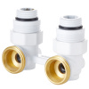ROYAL THERMO Узел нижнего подключения  угловой 1/2"х3/4" EK (белый)