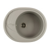 MIXLINE Мойка ML-GM17 овальная с крылом, графит (342), 465*570*180мм