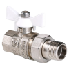 VALTEC Кран шаровой с полусгоном 3/4" вн.-нар., бабочка, BASE