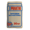 BERGAUF Штукатурка гипсовая легкая для машинного нанесения Praktik, 30кг.