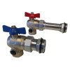USYSTEMS Кран шаровой угловой 1" Вн./Нар.