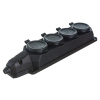 ЭРА Колодка каучуковая на 4 гнезда K-4e-B-IP44 (черная)