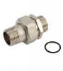 GENERAL FITTINGS Американка прямая 1/2" х 1/2", Нар. / Нар., хром., полированная, с прокладкой