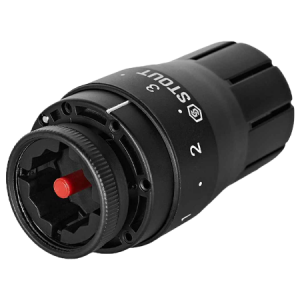 STOUT Термостатическая головка Design M30x1,5 (черная)