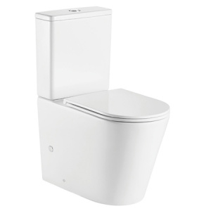 AZARIO Унитаз напольный безободковый, с микролифтом VERT, 380х605х825мм.