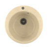 MIXLINE Мойкa ML-GM13 круглая, бежевая (328), 495мм (глуб. чаши 190)