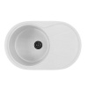 MIXLINE Мойка ML-GM29 овальная с крылом, молоко (341), 480*750*200мм