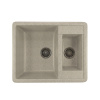 MIXLINE Мойка ML-GM21 двухчашевая, серая (310), 485*600*190мм
