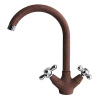 MIXLINE Смеситель для кухни 1/2кер ML-GS07 (307) терракотовый высок. излив