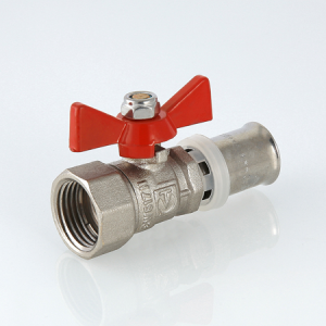 VALTEC Кран шаровой с пресс соединением 16мм.х1/2" вн., бабочка, BASE