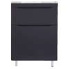 STYLE LINE Тумба напольная Бергамо мини 70, 690х830х346мм. (черный антискрейч)