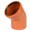 СИНИКОН Отвод НПВХ D110x45° (оранжевый)