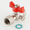 VALTEC Кран шаровый для подключения манометра 1/2" вн.-вн., бабочка