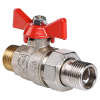VALTEC Кран шаровой с полусгоном 3/4" нар.-нар., бабочка, BASE